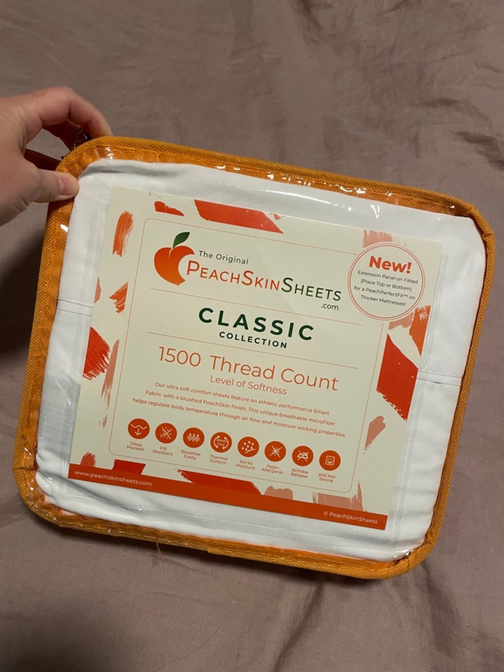 Queen Peach Skins Sheets